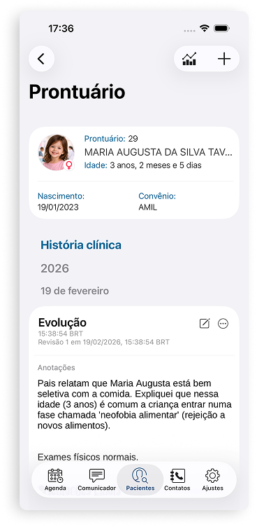 Notebook com a tela da agenda do Cloud