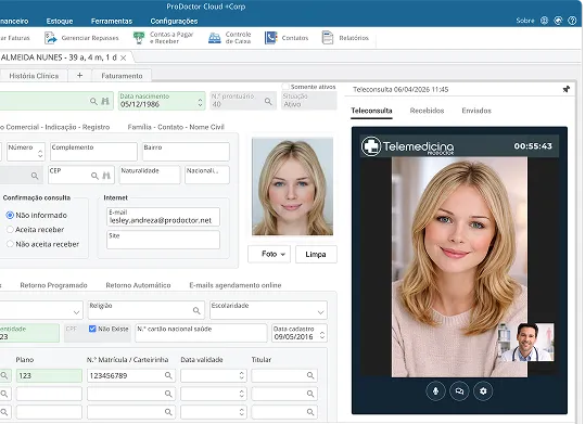 Imagem de telemedicina do Cloud