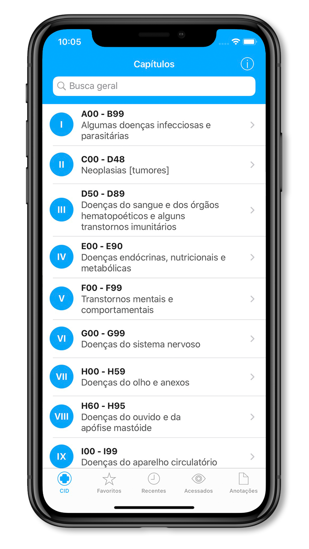 Cadastro Internacional de Doenças – CID 10 - OnDoctor