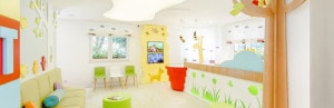 Decoração Sala de Espera Clíncia de Pediatria