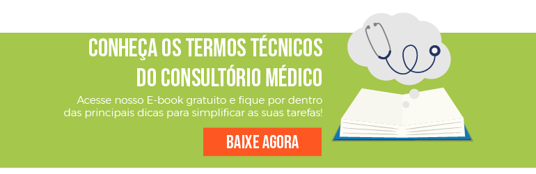 Banner e-book dicionário dos termos técnicos do consultório médico