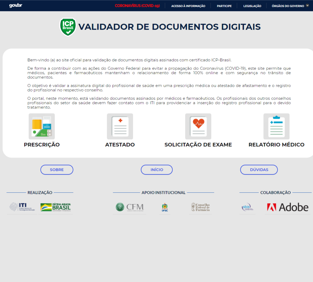 plataforma desenvolvida em parceria pelo CFM, CFF e ITI