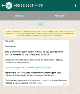 Tela para WhatsApp
