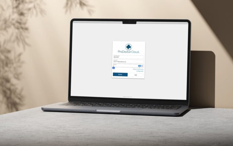 Tela de login do ProDoctor: acessibilidade, segurança e agilidade desde o primeiro acesso